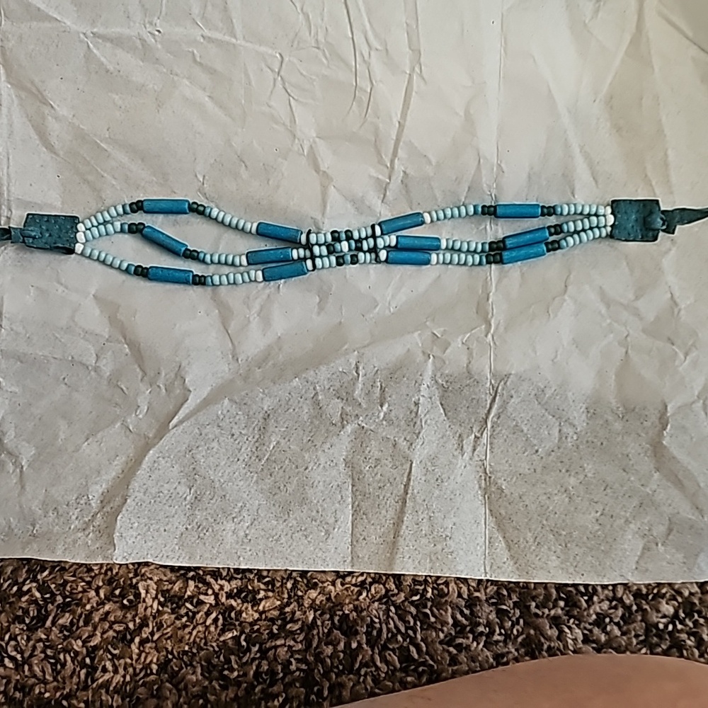 Beautiful Vintage Native American Choker Necklace. - Picture 15 of 16